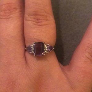 Tanzanite and silver ring size 7